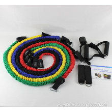 Break-proof Nylon Fabric Tube Resistance Band Set